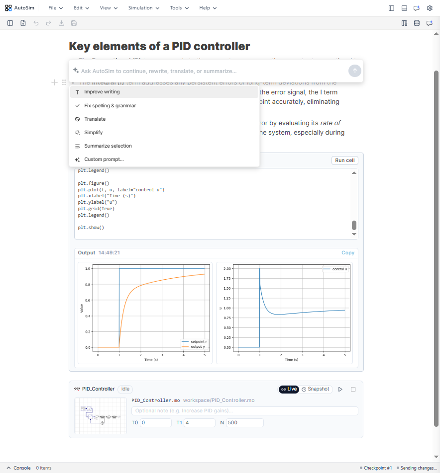 AI-Powered Notebook Integration